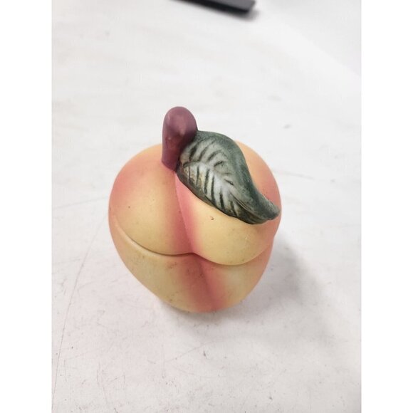 Vintage 1999 Candle In Yellow Red Apple Shaped Ceramic Jar Container NEW - Picture 4 of 10